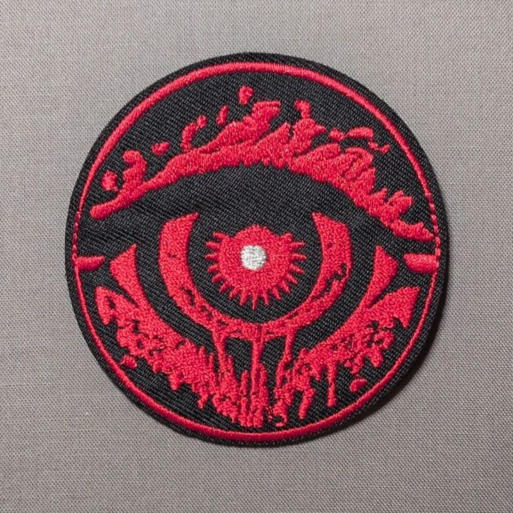 Bleeding Eye Iron On Patch | Horror Gothic Embroidered Patch